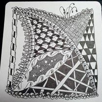 Zentangle Tile #9